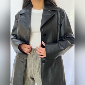 Black Worthington Leather vintage Jacket